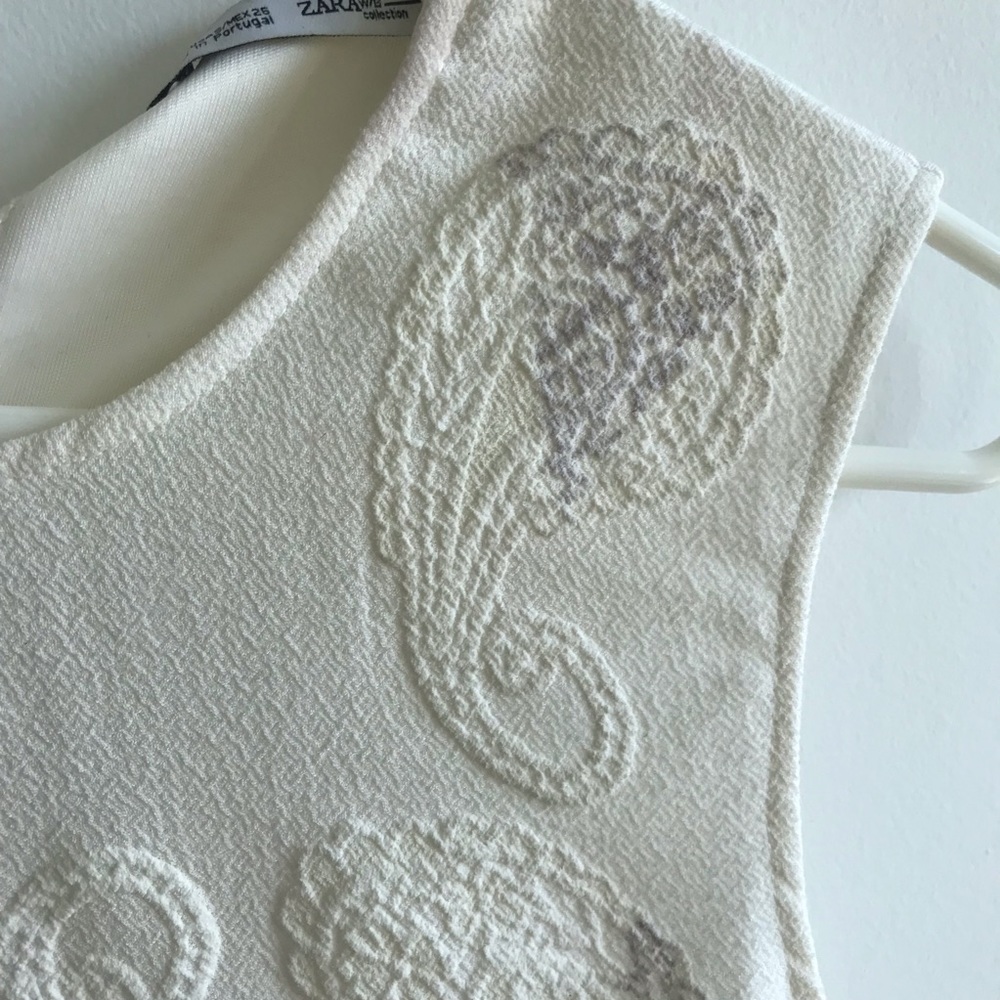 Zara Chiffon Paisley Top - Picture 3 of 8